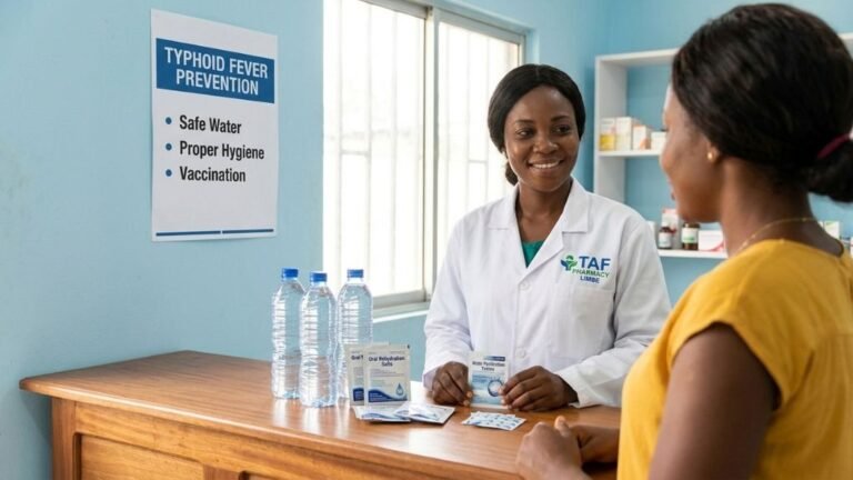 Typhoid fever symptoms and prevention in Cameroon